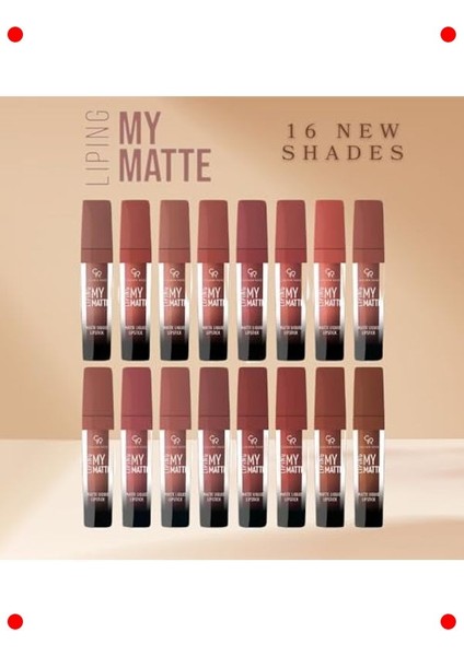 Mat Bitişli Kalıcı Ruj No:16 fırsatları