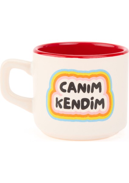 Tasarım Canım Kendim Sloganlı Venüs Kupa - Renkli - 195 ml fiyatları