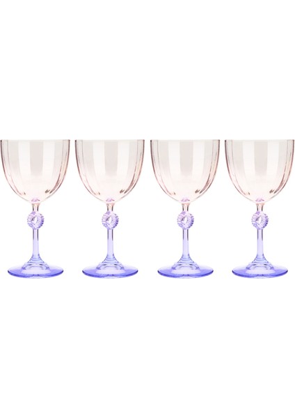 Elite 4'lü Ayaklı Bardak - Mor - 270 ml fiyatları
