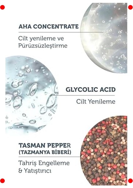 Aha & Bha Canlandırıcı Kırmızı Peeling Serum Seyahat Boy 8ml indirimleri