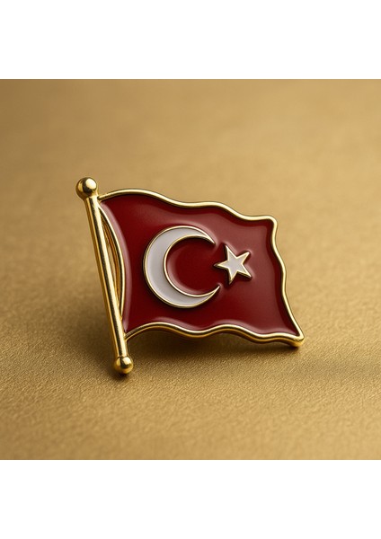 ( 1 Adet ) Türk Bayraklı Yaka Rozeti Gold Metal Türk Bayrağı Öğretmenler Günü Hediyesi Bayrak fiyatları