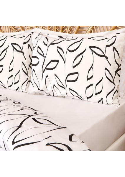 Soft Marg Tek Kişilik Nevresim Takımı - Ekru / Siyah modelleri