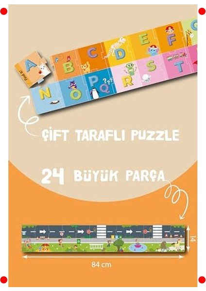 Abc Şehri Katlanabilir Etkinlik ve Yapboz Seti fırsatları