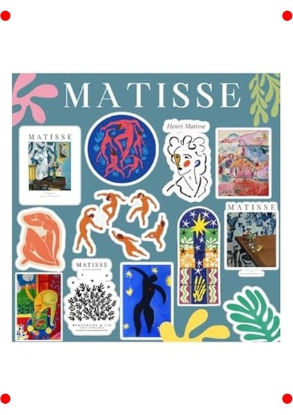 Sanatsal Temalı Sticker Seti - Laptop & Defter Etiketi