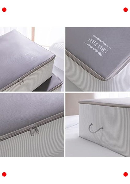 2'li Mega Baza Altı Saklama Hurcu Seti – Gri fırsatları