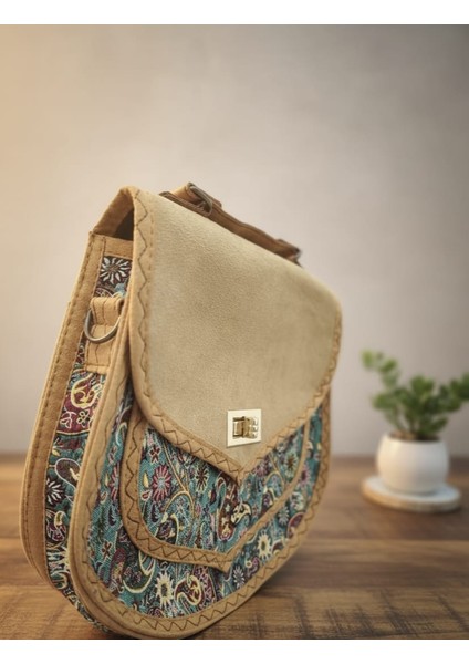 Otantik Mozaik Desen Kadife Kapak Kadın Çantası fırsatları