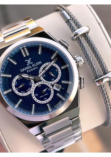 Italyan Tasarım Bileklik Hediyeli 2 Yıl Garantili Suya Dayanıklı Erkek Kol Saati Xy.4