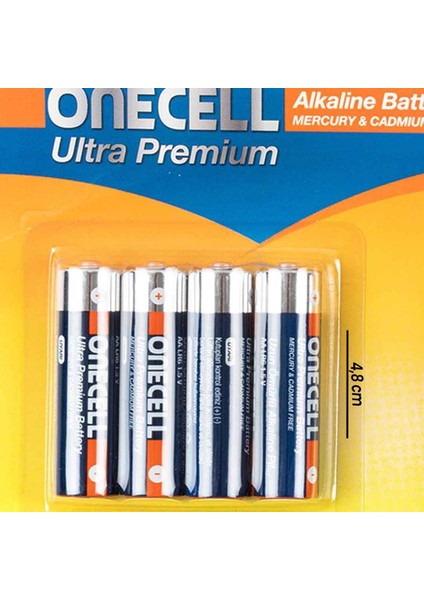 Ultra Premium Alkalin 1,5 V. 8'li Aa Boy Pil modelleri