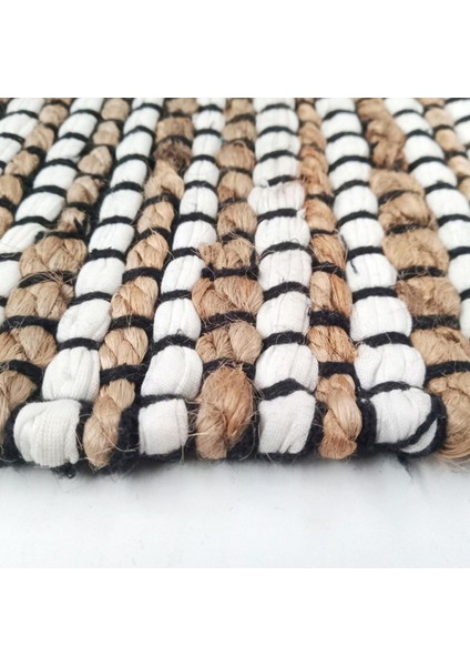 Home ET101 Etna Jüt Örgü Halı - Renkli / Beyaz - 120X180 cm fiyatları