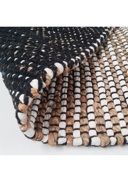 Home ET101 Etna Jüt Örgü Halı - Renkli / Beyaz - 120X180 cm modelleri