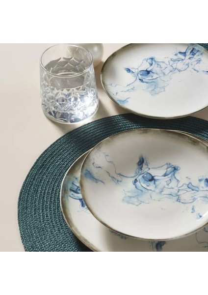 Porselen Roden 24 Parça Yemek Takımı - Mavi fiyatları
