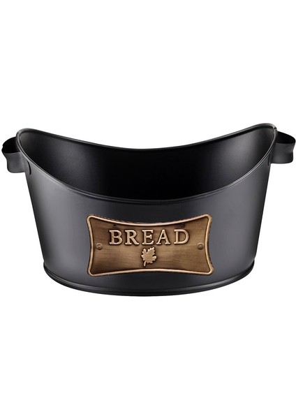 Metal Kayık Ekmeklik - Siyah