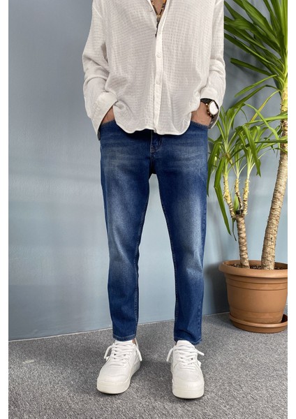 Mavi Jean - Kot Pantolon Bilek Boy Yırtık Detaylı fiyatları