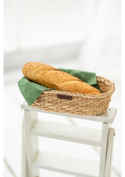 El Yapımı Doğal Hasır Ekmek Sepeti – 30X20X8 cm | Dekoratif Sunum ve Organizer Sepet | Mutfak, Sofra ve Ev Dekorasyon Ürünü fiyatları