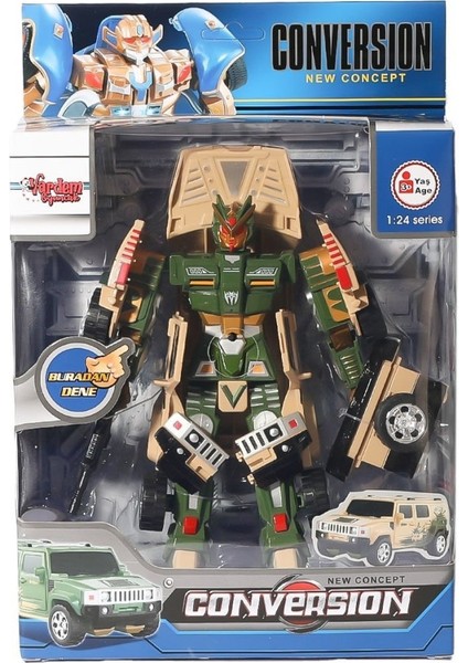 HW-899-1-2-5 Dönüşebilen Robot Jeep 1:24 -Vardem fiyatları