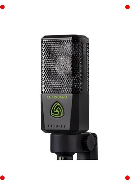 Profesyonel Kondansatör Mikrofonu (Siyah)