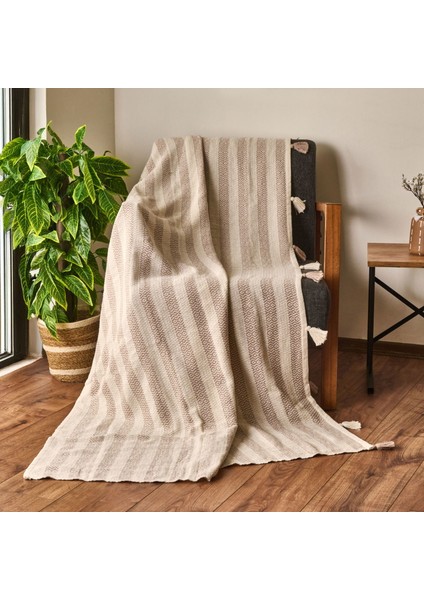 Soft Hill Koltuk Örtüsü - Bej - 115X200 cm