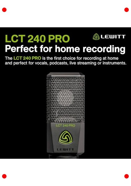 Profesyonel Kondansatör Mikrofonu (Siyah) fiyatları