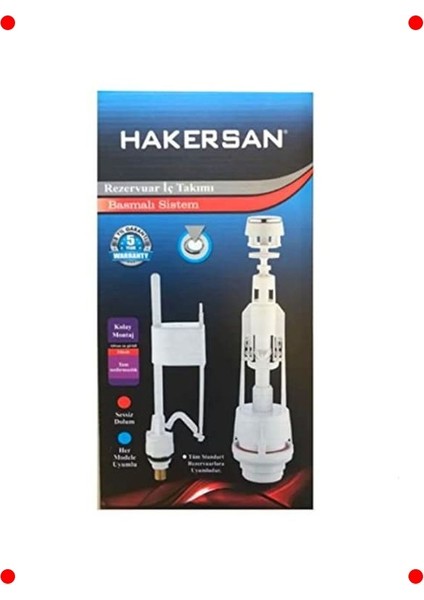 Rezervuar Basmalı Iç Takım - Klozet Sifon Mekanizması