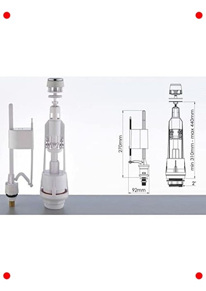 Rezervuar Basmalı Iç Takım - Klozet Sifon Mekanizması fiyatları