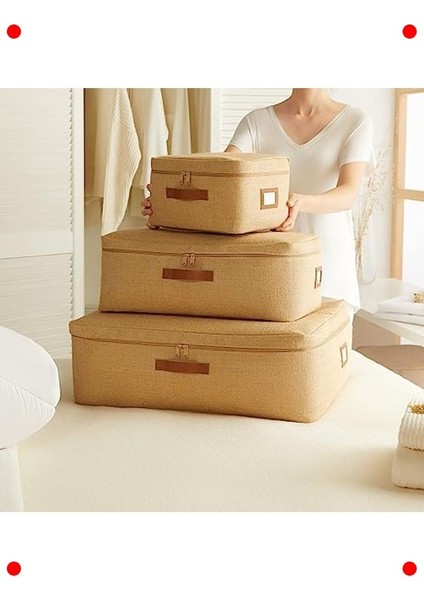 3'lü Jüt Hurç Saklama Kutusu Seti fırsatları