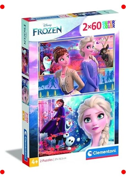 Kış Masalı Temalı Çocuk Yapbozu (2X60 Parça)