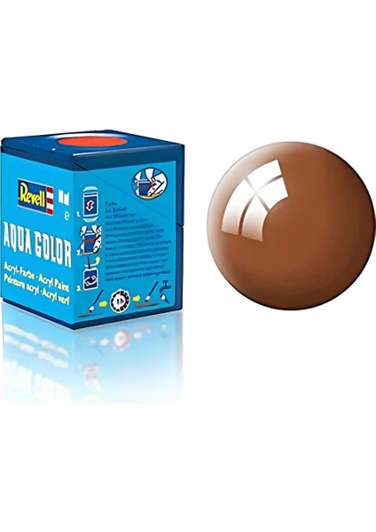 Revell 80 -Aqua Color Mud Brown - Gloss Boya- 18 ml