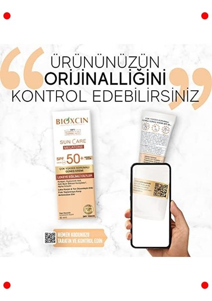 Lekeli Ciltler Için Renkli SPF50+ Yüz Güneş Kremi 50ML fırsatları