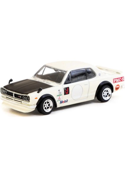 Wornessiworld 1/64 Skyline Ht 2000GT-R White