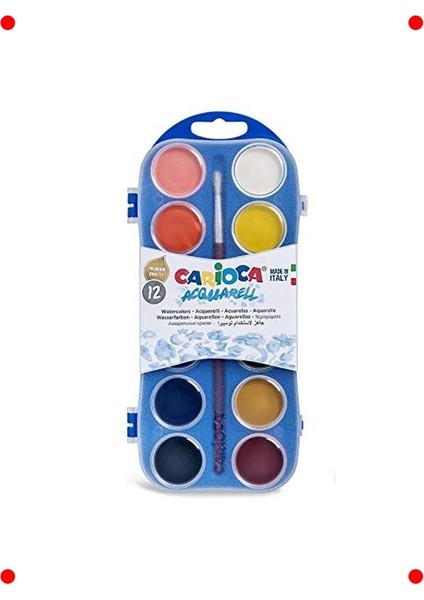 Kaliteli Sulu Boya Seti - 12 Renk (30MM)