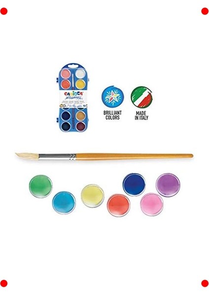 Kaliteli Sulu Boya Seti - 12 Renk (30MM) modelleri