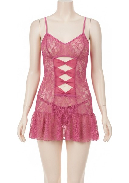 UG-429 Bayan Dantelli Gecelik Fuşya fiyatları