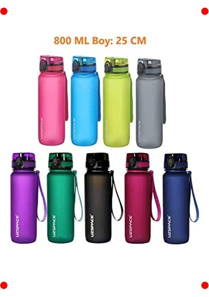 Tritan Su Matarası 800ML - Mor fiyatları