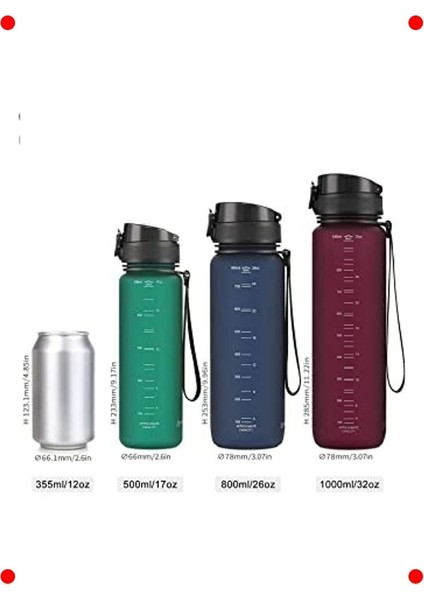 Tritan Su Matarası 800ML - Mor indirimleri