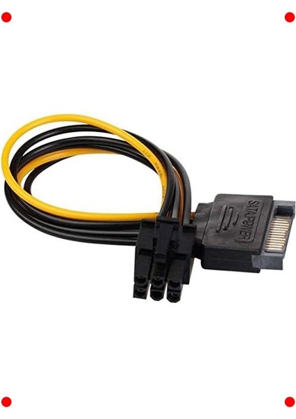 Sata 15 Pin - 6 Pin Ekran Kartı Güç Kablosu modelleri
