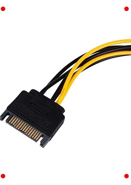 Sata 15 Pin - 6 Pin Ekran Kartı Güç Kablosu indirimleri