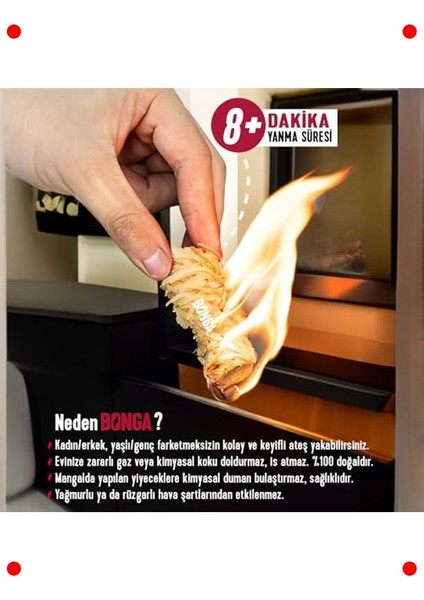 Doğal Odun Yünü Tutuşturucu (10 Adet) fiyatları