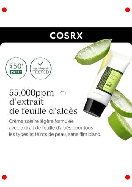 Aloe Vera Özlü Yatıştırıcı Güneş Kremi SPF50+ 50ML fırsatları