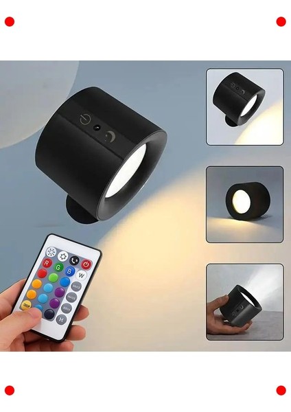 Şarjlı Manyetik LED Lamba - Uzaktan Kumandalı - Siyah fiyatları