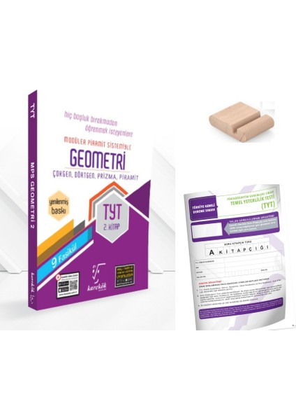 Tyt Geometri 2.kitap Mps (Modüler Piramit Sistemi ) Geometri Konu Anlatımlı Soru Bankası Tyt 2026+TELEFON Tutucu +Deneme