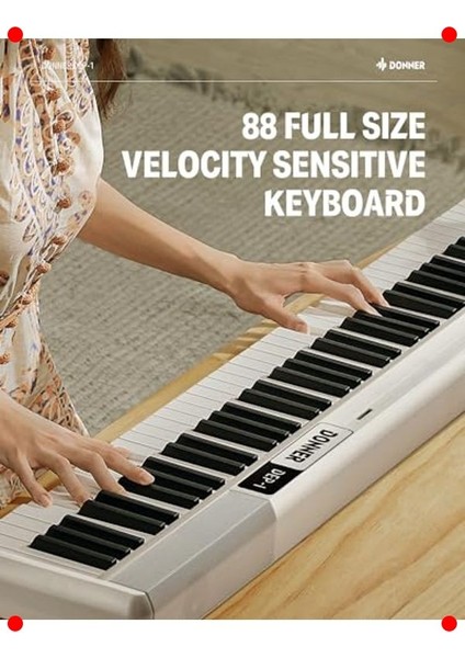 88 Tuşlu Dijital Piyano Seti - Başlangıç Için Beyaz fiyatları