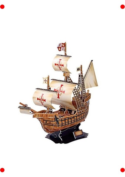 Santa Maria Gemisi 3D Yapboz (113 Parça)