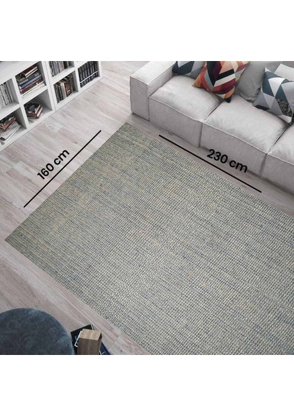 Home JL018 Pata Natürel Jüt Halı - Renkli - 160X230 cm fiyatları