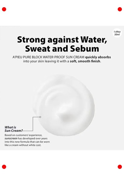 Yüksek Korumalı Suya Dayanıklı Güneş Kremi SPF50+ 50ML indirimleri