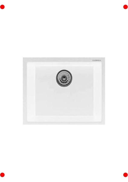 Tek Göz Granit Eviye - Beyaz Mutfak Lavabosu