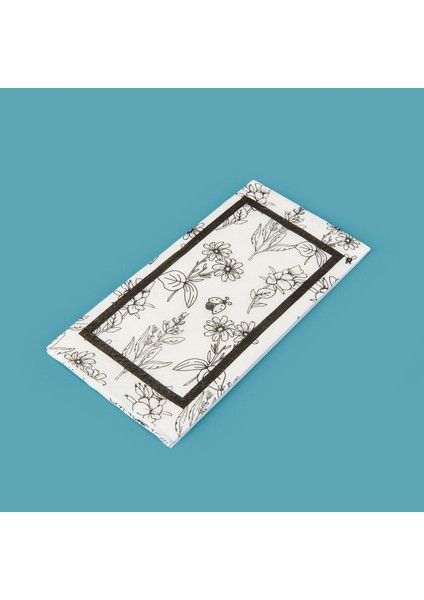 Kitchen 25'li Çiçek Desen Peçete - Beyaz - 16X8 cm fiyatları