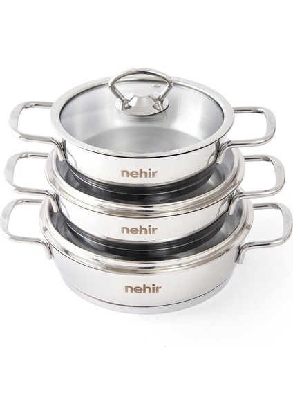 Silver Çelik 6 Parça Sahan Seti - Gri fiyatları