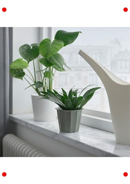 Çok Yönlü Bitki Saksısı, 9 Cm, Gri modelleri