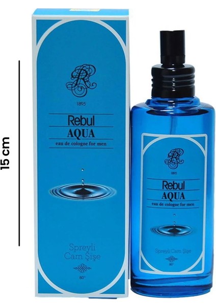 Aqua Spreyli Cam Şişe Kolonya - 100 ml fiyatları