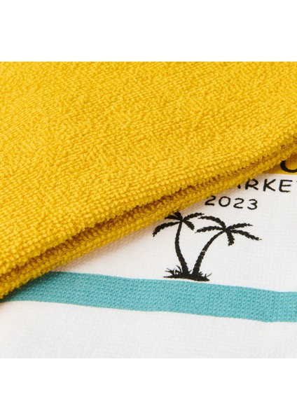 Soft Beach 2'li Mutfak Havlusu - Renkli - 40X60 cm modelleri